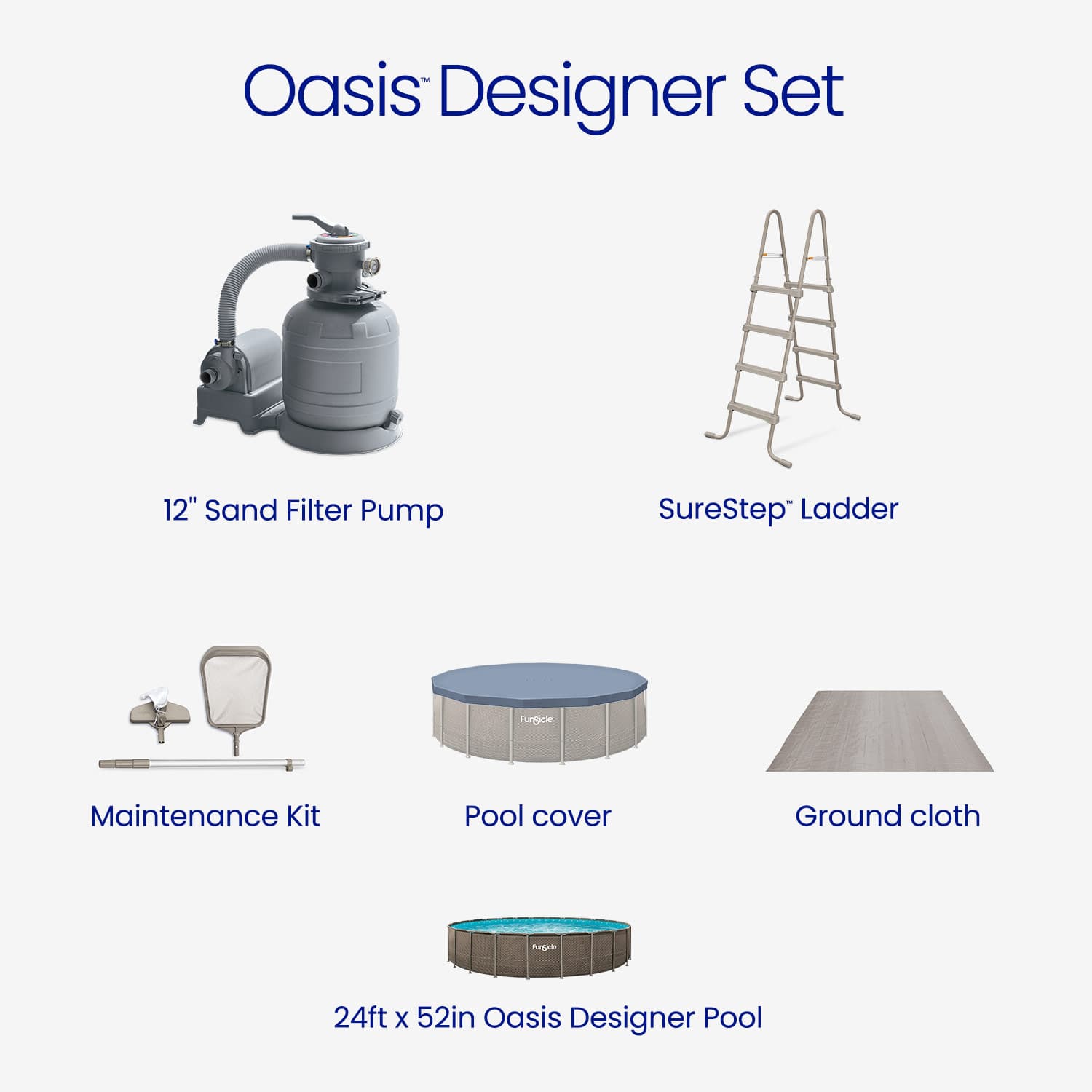 Oasis Desinger pool set