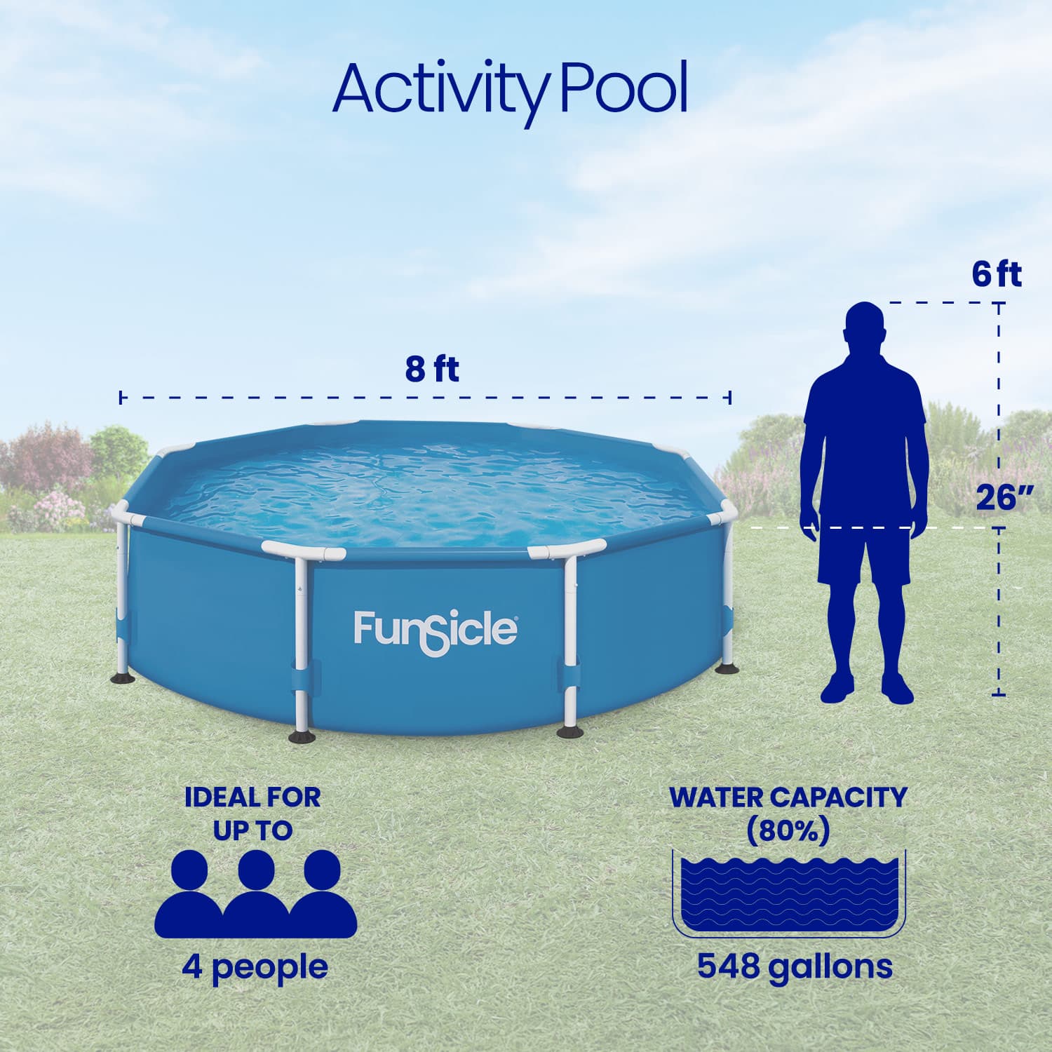 Funsicle 8 ft Activity Pool