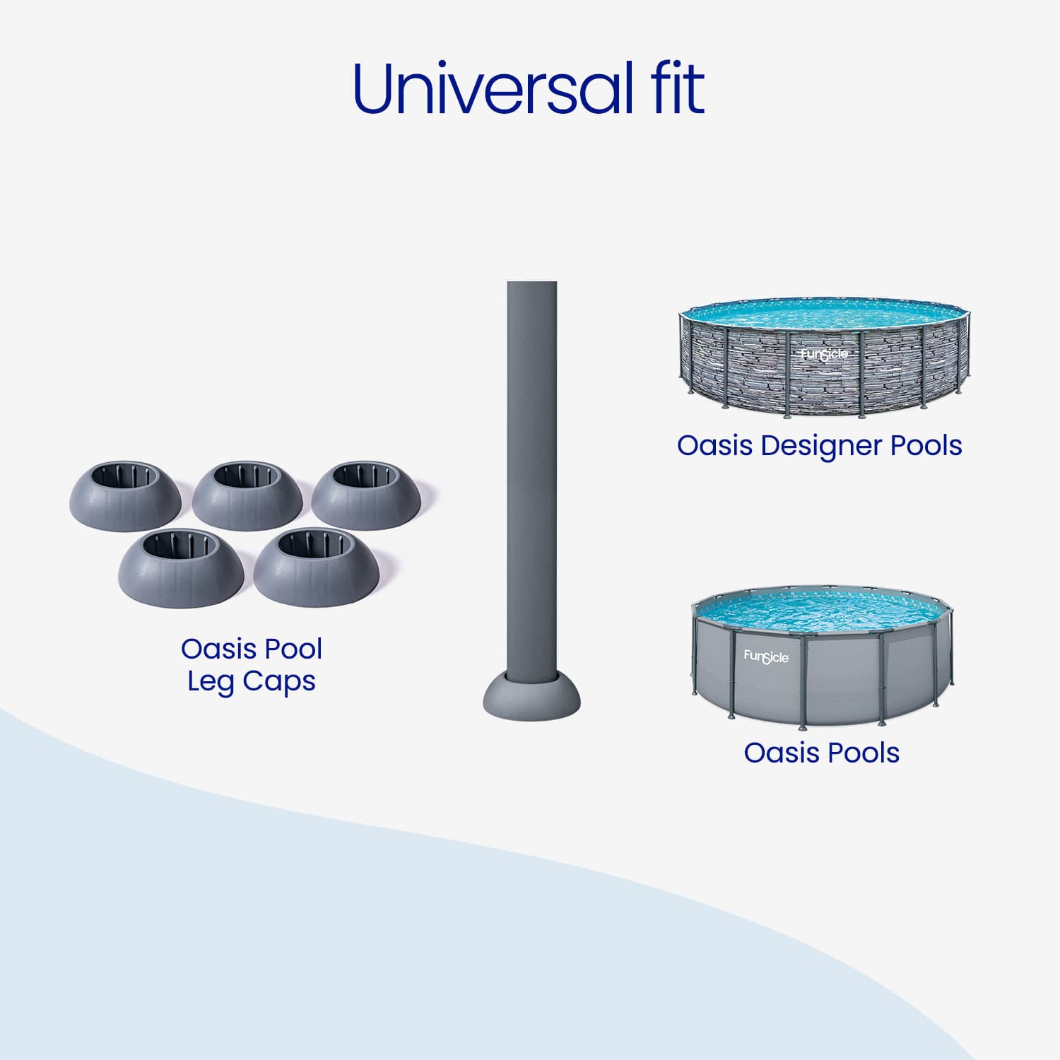 pool leg caps universal fit diagram