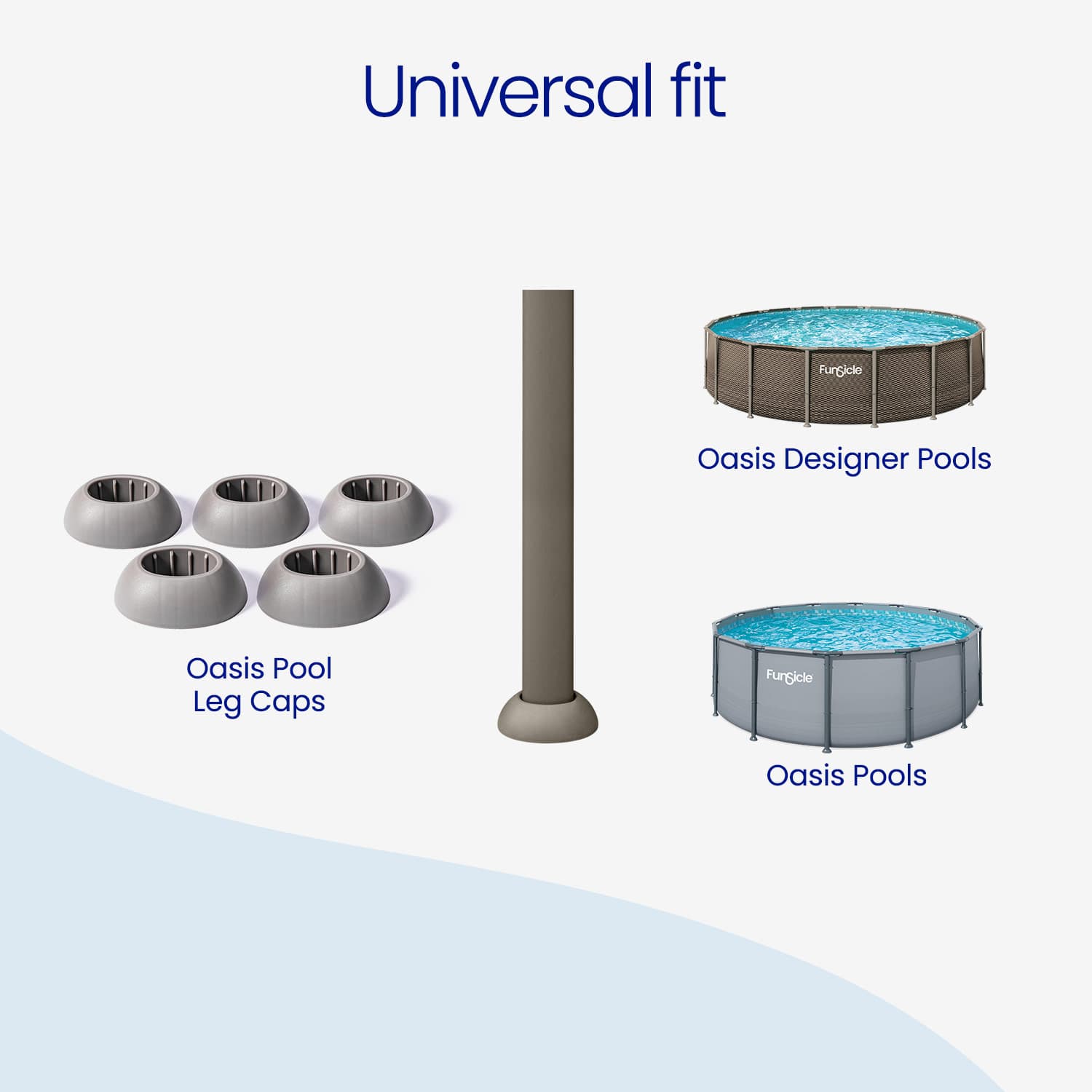 pool leg caps universal fit diagram