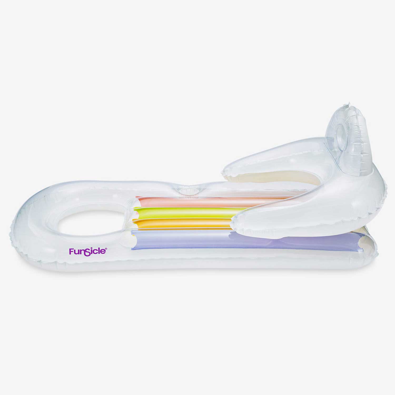Funsicle Relaxing Lounge multi-pack inflatable pool float side view