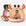 Woman and child playing in a crab-shaped inflatable pool on a white background