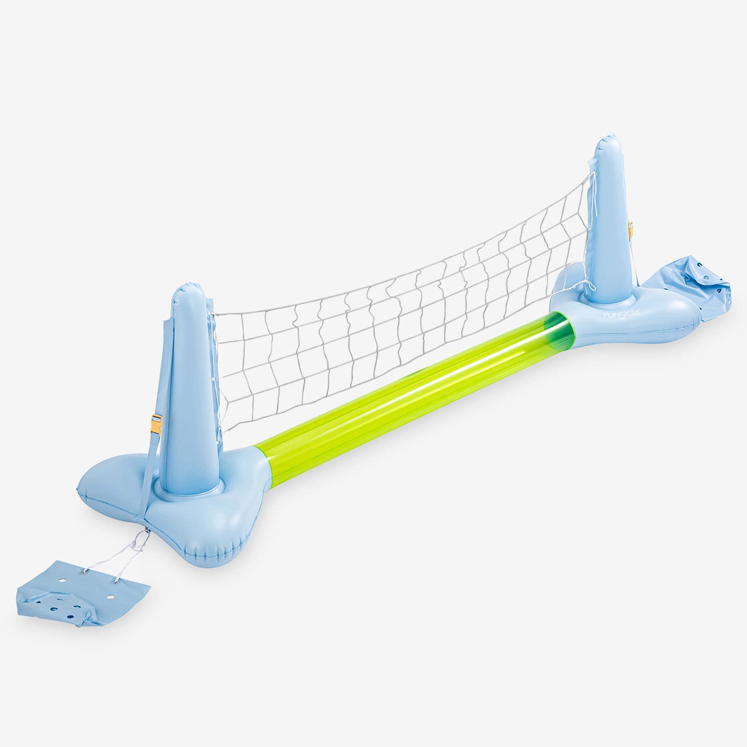 Funsicle Floating Volleyball Set angled view