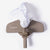 Beige pool skimmer with white netting on a white background, featuring the brand 'Funsicle'.