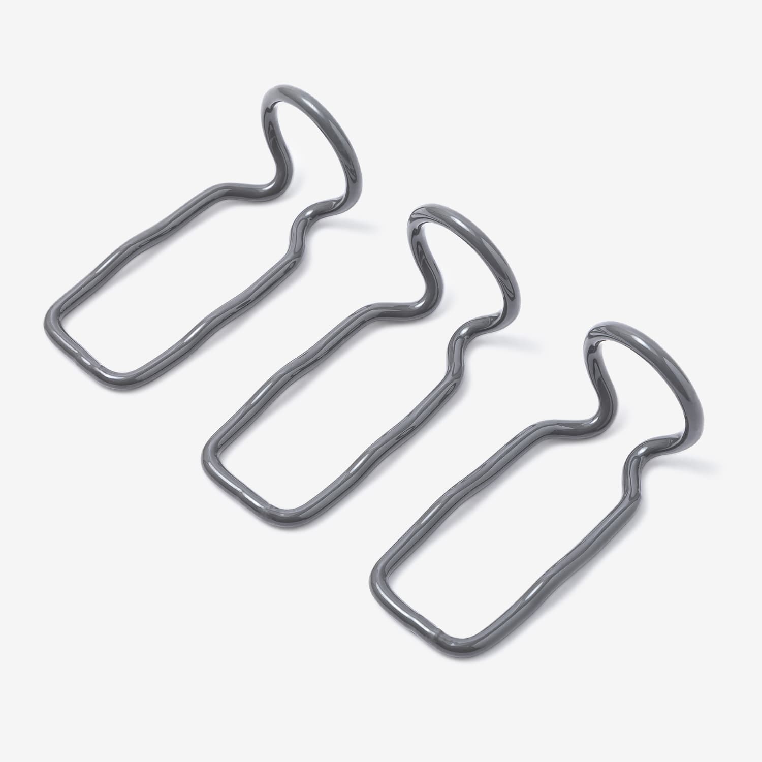 Funsicle Activity Pool Belt Clip – 3-Pack, 33–42"" H, Cool Gray