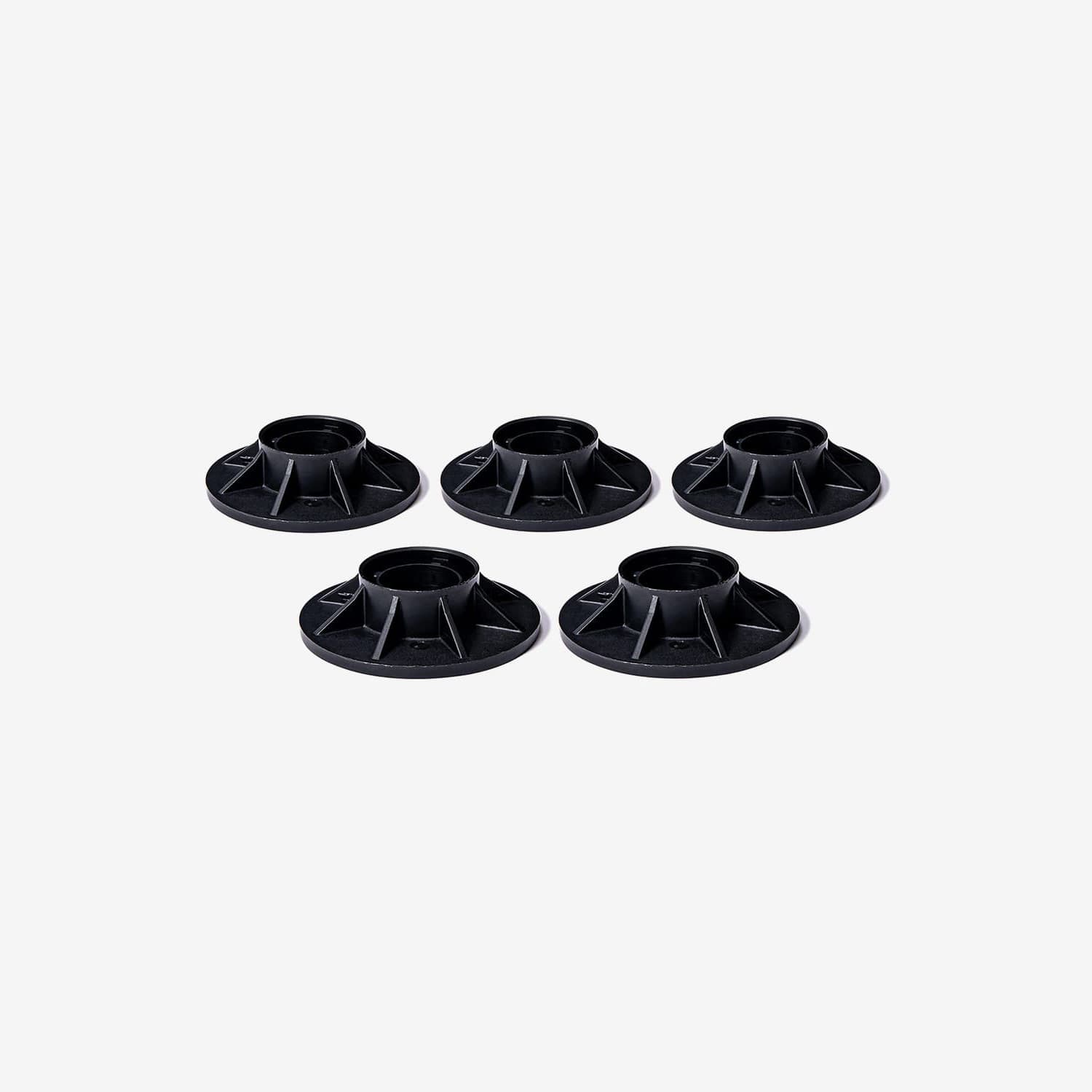 activity pool leg caps, set of 5 on white background